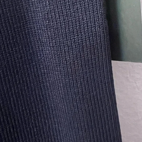 NY&Co Navy and White Striped Ribbed Tank Dress - Picture 4 of 6